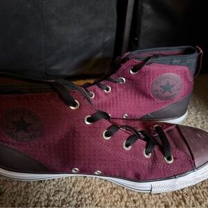 Converse Men’s Sangria High-Top Canvas Sneakers